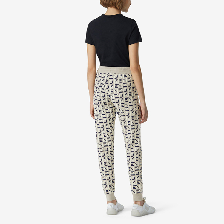 Shop (W) KENZO SS21 中腰提花灰色運動長褲。 FB52PA5313SC-95