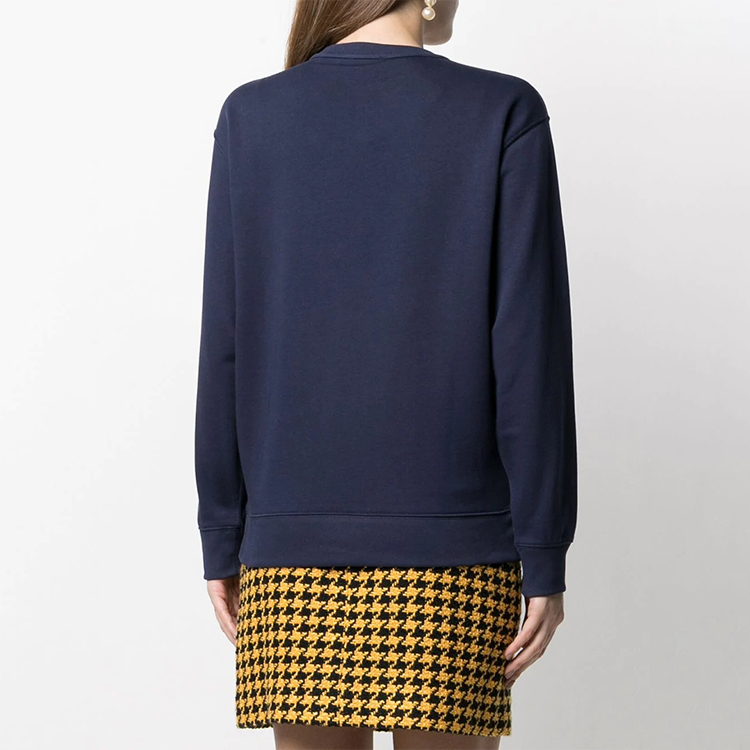 Details for (W) 겐조 SS21 네이비 블루 타이거 자수 긴팔 스웻셔츠 FB52SW8204ML-76