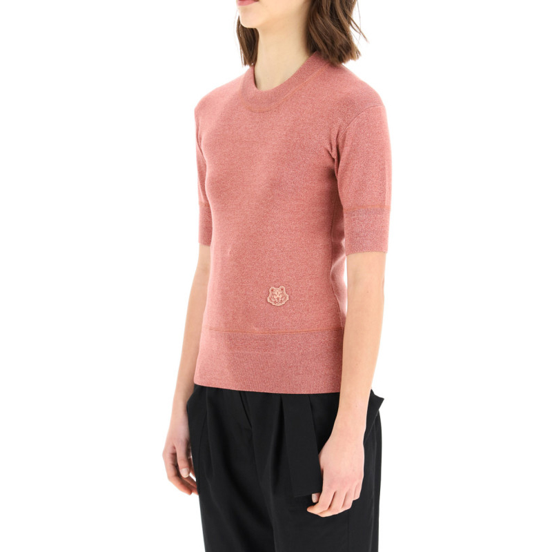 Details for (W) KENZO SS21 Baju Sejuk Slim Logo Harimau Pink Wool FB52PU5553AB-34