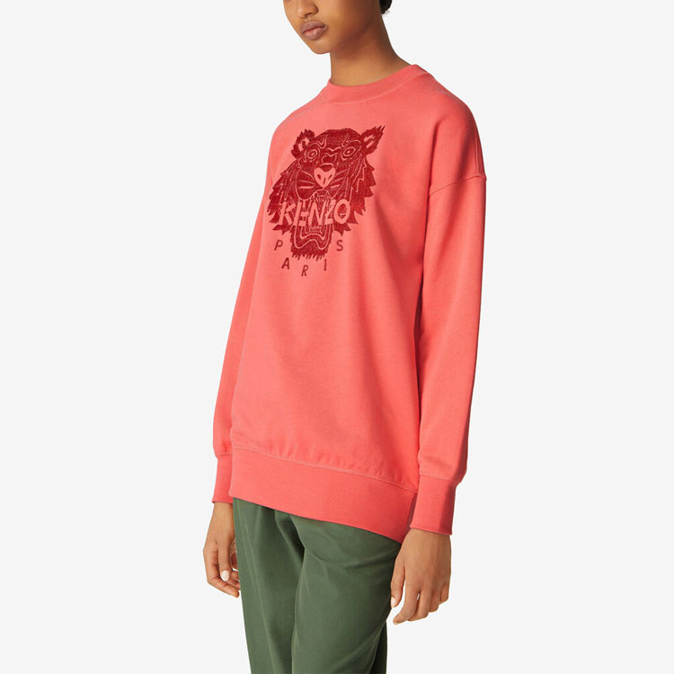 Lookbook (W) KENZO Sudadera Roja con Logo Hombre SS21. FB52SW9224XF-18