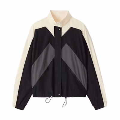 (Women) KENZO SS21 Sport Windbreaker Jacket Black FA62BL1209CO-99