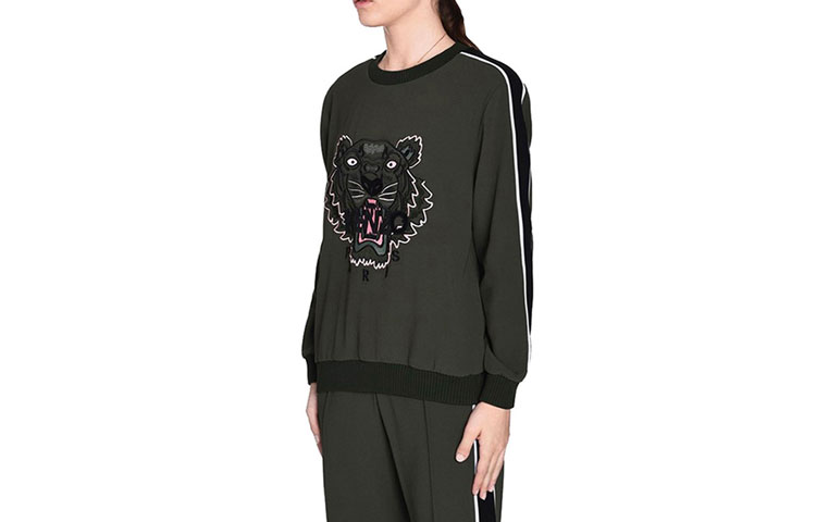 (Women) KENZO SS21 Tiger Logo Sweatshirt Deep Green F762TO0735AC-51 圖 4