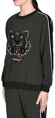 (W) KENZO SS21 Sweater Logo Harimau Hijau Tua F762TO0735AC-51 Shop (W) KENZO SS21 Sweater Logo Harimau Hijau Tua F762TO0735AC-51