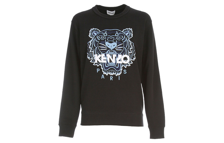 (Women) KENZO SS21 Tiger Print Crewneck Sweatshirt Black FB52SW8244XA-99 圖 2