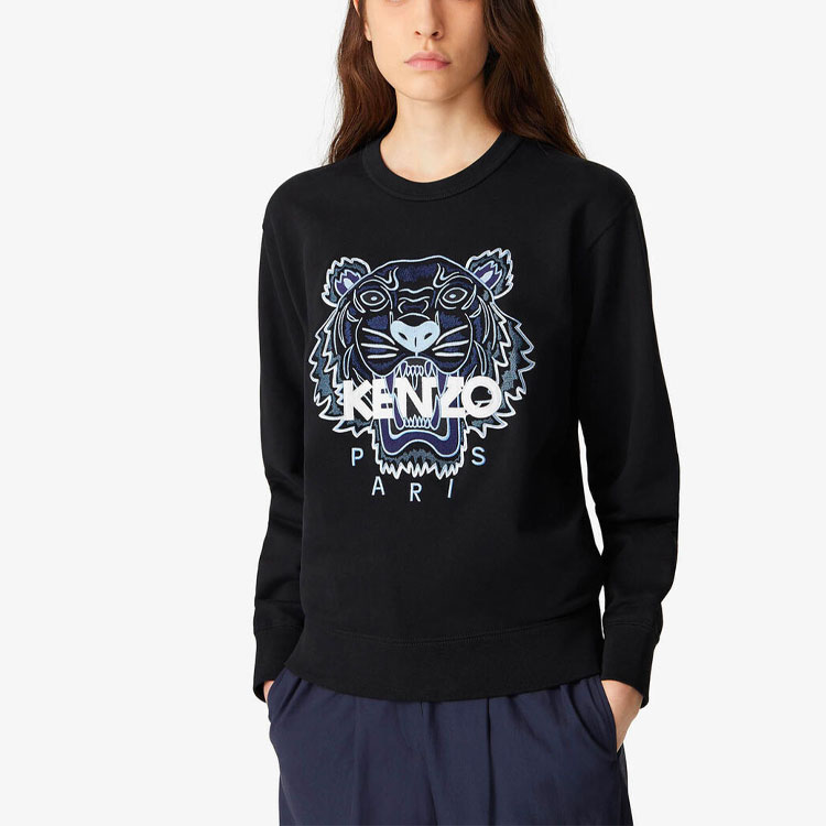 (Women) KENZO SS21 Tiger Print Crewneck Sweatshirt Black FB52SW8244XA-99 圖 4