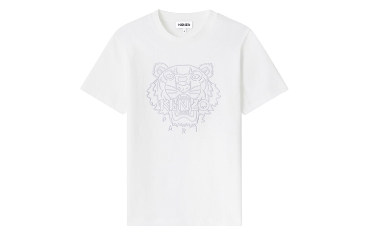 (Women) KENZO SS21 White Tiger Embroidered Cotton Crewneck T-Shirt. FB52TS9124SL-01 圖 2
