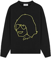 (Women) KENZO SS22 Black Graphic Print Crewneck Sweatshirt FC52SW8354ML-99 (Women) KENZO SS22 Black Graphic Print Crewneck Sweatshirt FC52SW8354ML-99