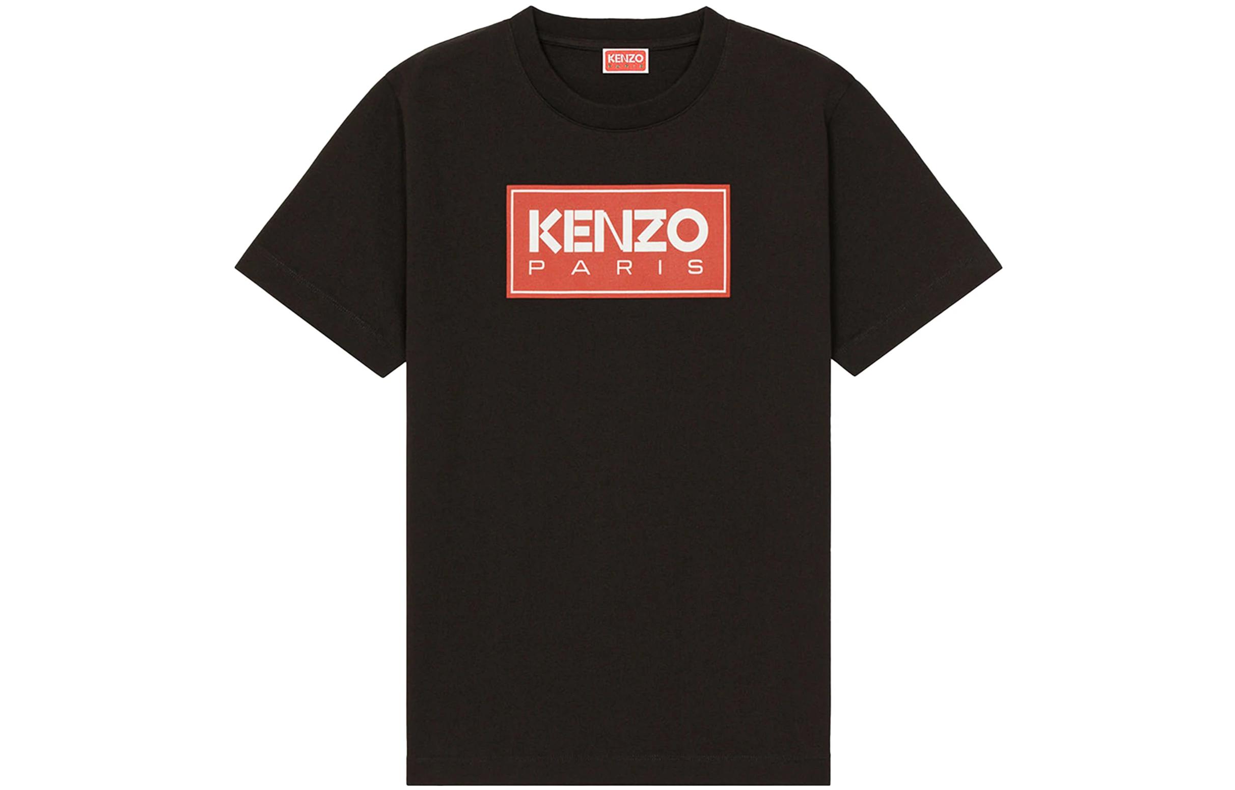(Women) KENZO SS22  Black Logo Print Short Sleeve T-Shirt. FC62TS0104SY-99