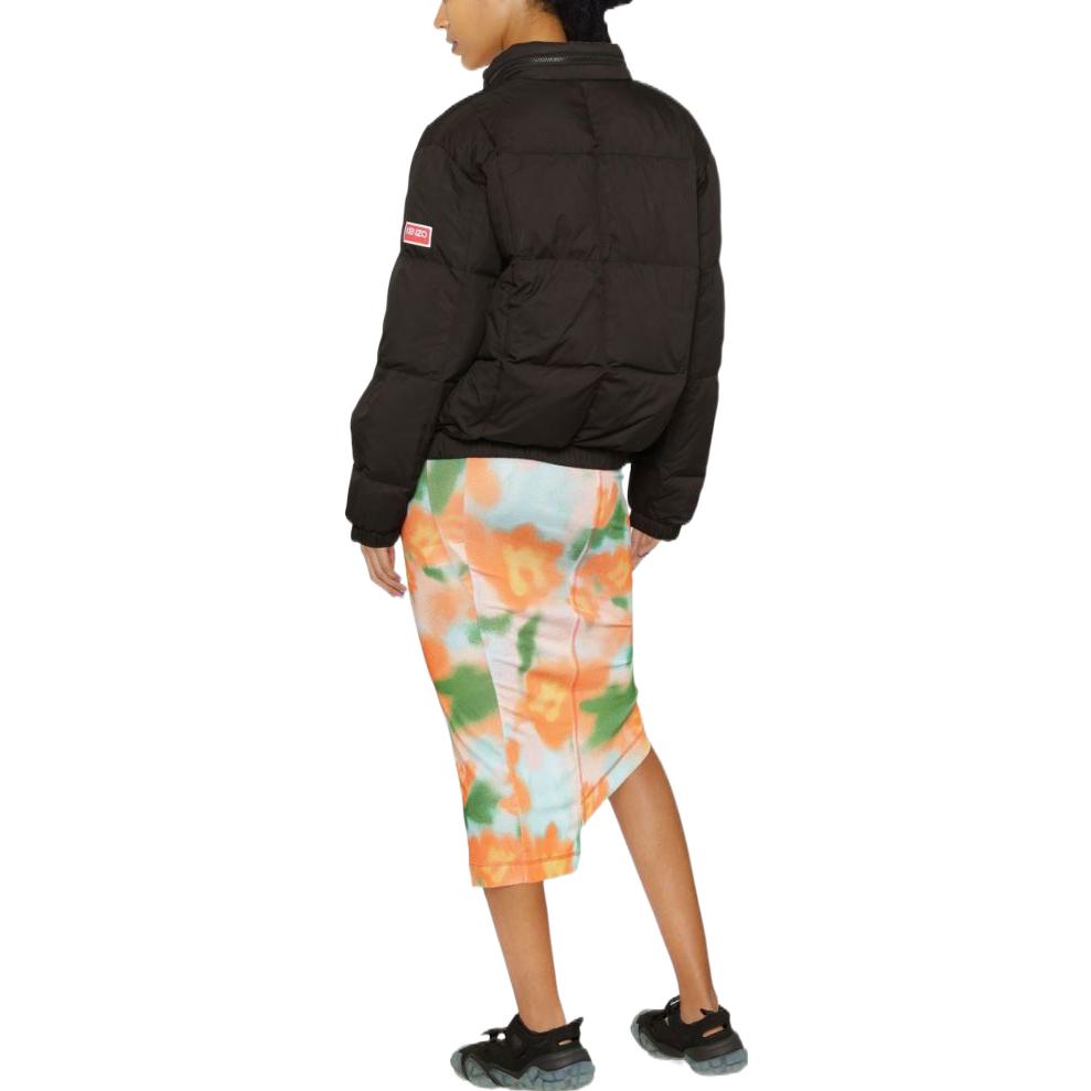 (Women) KENZO SS22  Black Solid Color Cotton Jacket with Stand-Up Collar. FC62OU1139NC-99J 圖 5