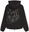 Lookbook (W) KENZO SS22 Jaket Hoodie Hitam Polos dengan Resleting FC52BL1319NU-99