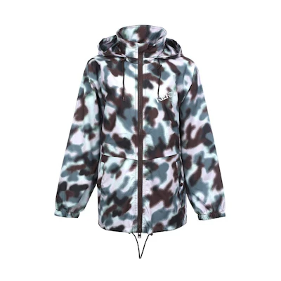 (Women) KENZO SS22 Blue Camo Zip-Off Hooded Jacket. FC52BL137564-23