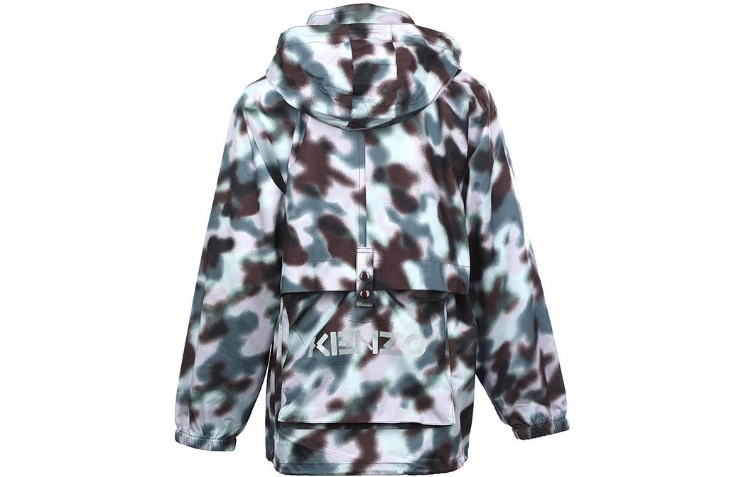 Lookbook (Women) KENZO SS22  Blue Camo Zip-Off Hooded Jacket. FC52BL137564-23