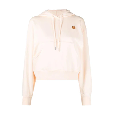 (Women) KENZO SS22 Brown Logo Hoodie. FB52SW7774ML-07