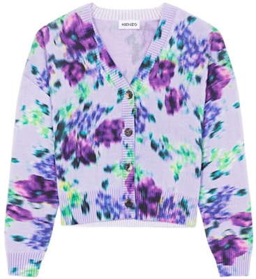 (W) KENZO 春夏22 花卉嵌饰针织开衫浅紫色 FC52CA6543CA-66 Order (W) KENZO 春夏22 花卉嵌饰针织开衫浅紫色 FC52CA6543CA-66