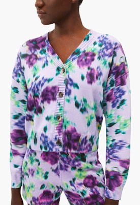 (W) KENZO 春夏22 花卉嵌饰针织开衫浅紫色 FC52CA6543CA-66 Purchase (W) KENZO 春夏22 花卉嵌饰针织开衫浅紫色 FC52CA6543CA-66