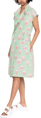 (W) KENZO SS22 Dress Hijau Motif Bunga Lengan Pendek FC52RO0729S7-57 Purchase (W) KENZO SS22 Dress Hijau Motif Bunga Lengan Pendek FC52RO0729S7-57