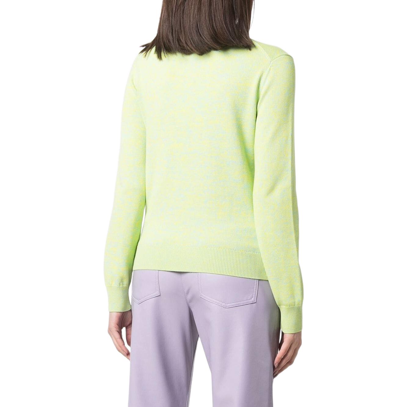 Purchase (W) KENZO SS22 綠色針織毛衣刺繡標誌長袖上衣 FC52PU6833LA-57