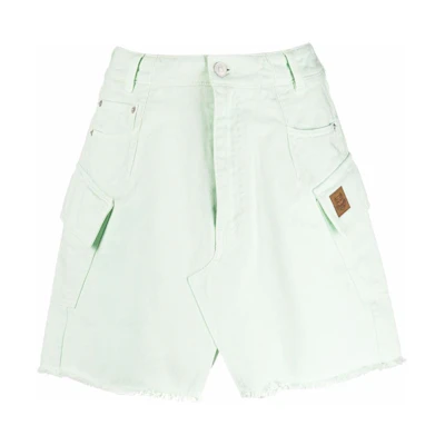 (Women) KENZO SS22 Green Side Label Solid Color Short Skirt FC52DJ2639CY-47