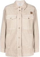 (Women) KENZO SS22 Khaki Long Sleeve Shirt with Flap Pocket. FC52CH0469CA08 (Women) KENZO SS22 Khaki Long Sleeve Shirt with Flap Pocket. FC52CH0469CA08