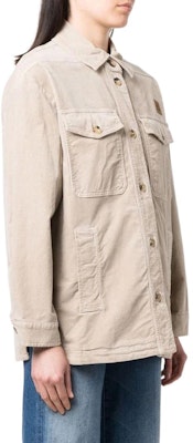 (W) ケンゾー SS22 カーキ 長袖シャツ フラップポケット付き FC52CH0469CA08 Shop (W) ケンゾー SS22 カーキ 長袖シャツ フラップポケット付き FC52CH0469CA08