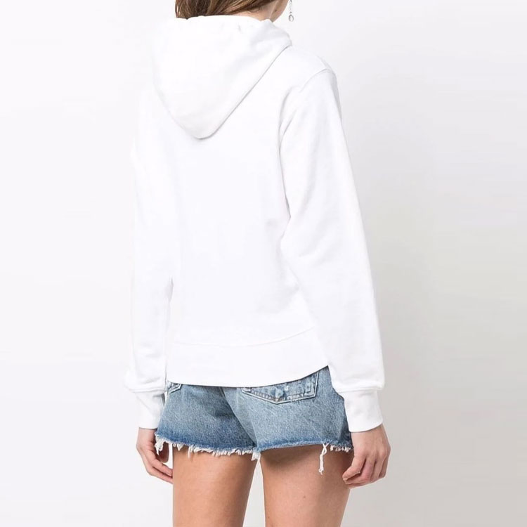 (Women) KENZO SS22  Logo Embroidered Cotton Hoodie - White FC52SW8714XL-01B 圖 4