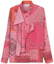 Order (W) KENZO SS22 Camisa Rosa de Manga Larga con Estampado y Cuello. FC52CH0519S5-26