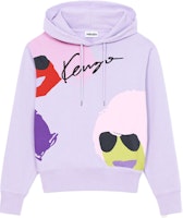 (W) KENZO SS22 퍼플 카툰 프린트 풀오버 후디. FC52SW8424MO-66 Order (W) KENZO SS22 퍼플 카툰 프린트 풀오버 후디. FC52SW8424MO-66