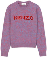 (Women) KENZO SS22 Purple Knit Pullover Sweater with Embroidered Logo. FC52PU6833LA-66 (Women) KENZO SS22 Purple Knit Pullover Sweater with Embroidered Logo. FC52PU6833LA-66