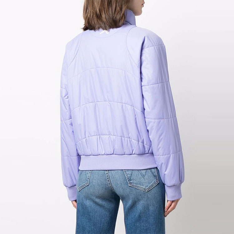 Shop (Women) KENZO SS22  Purple Zip-Up Jacket with Logo Print. FC52OU090565-65