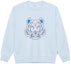Buy (W) KENZO SS22 Sudadera Logo Tigre de Manga Larga Cuello Redondo Azul Claro FC52SW8464ML-63