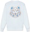 Order (W) KENZO SS22 Sudadera Logo Tigre de Manga Larga Cuello Redondo Azul Claro FC52SW8464ML-63