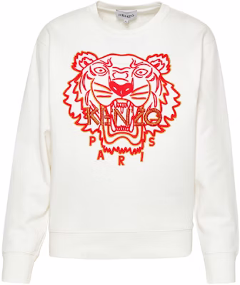 (W) KENZO SS22 白色虎头刺绣圆领卫衣 FC52SW824CMB-01B Buy (W) KENZO SS22 白色虎头刺绣圆领卫衣 FC52SW824CMB-01B
