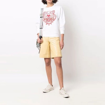 (W) KENZO SS22 白色虎头刺绣圆领卫衣 FC52SW824CMB-01B Purchase (W) KENZO SS22 白色虎头刺绣圆领卫衣 FC52SW824CMB-01B