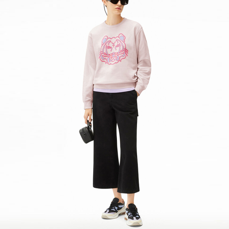 (Women) KENZO SS22 K-Tiger Pink Sweatshirt  Long-Sleeve Pullover Crewneck. FC52SW8464ML-33L 圖 3