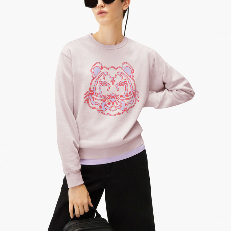 (Women) KENZO SS22 K-Tiger Pink Sweatshirt  Long-Sleeve Pullover Crewneck. FC52SW8464ML-33L 圖 5