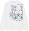 Order (Women) Kenzo SS22 White Graphic Print Crewneck Sweatshirt Long Sleeve FC52SW8494MO-18