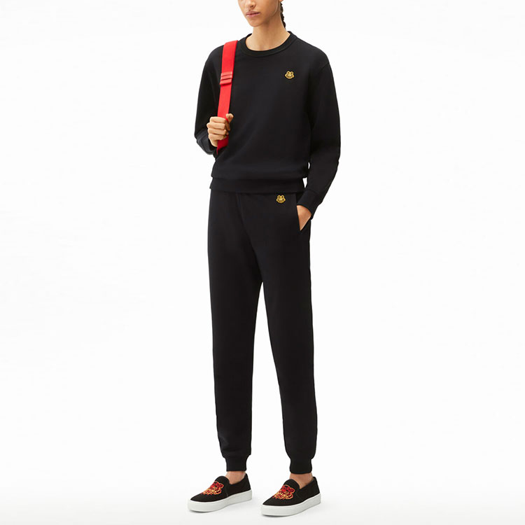 Shop (W) KENZO SS22 Año del Tigre Sudadera Cápsula Estampado Tigre Negra. FC52SW820CML-99