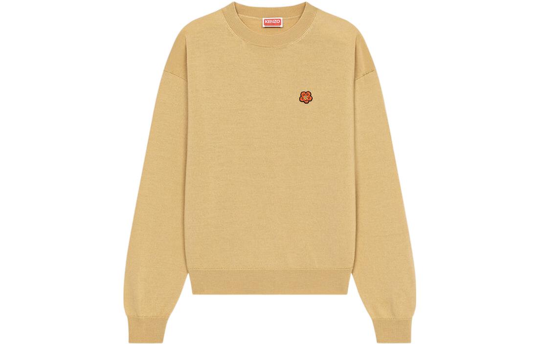 Order (W) KENZO SS23 米色刺繡花卉羊毛針織毛衣 FD52PU3813LB-11