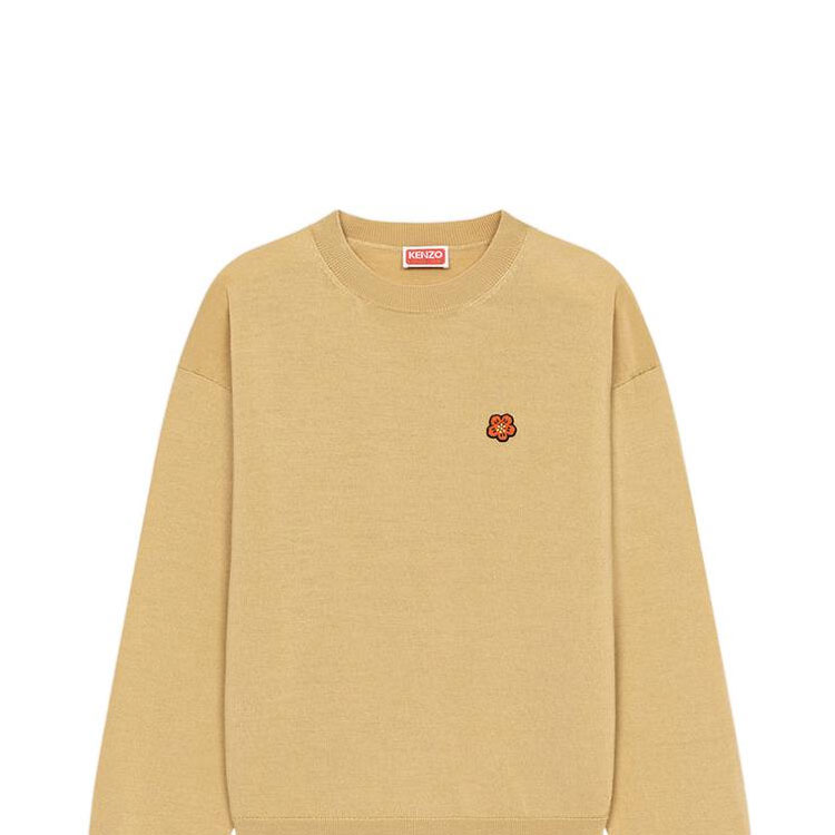 Sizing (W) KENZO SS23 米色刺繡花卉羊毛針織毛衣 FD52PU3813LB-11