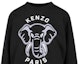 Sizing (W) KENZO SS23 黑色大象圖案印花圓領長袖上衣 FD62SW0934MF99J
