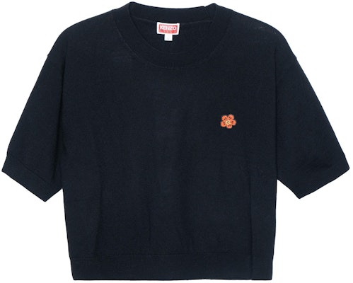 (Women) KENZO SS23 Black Embroidered Knit Short Sleeve Crewneck Tee FD52PU3833LB-99J Buy (Women) KENZO SS23 Black Embroidered Knit Short Sleeve Crewneck Tee FD52PU3833LB-99J