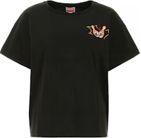 (Women) KENZO SS23 Black Letter Logo Graphic Print Short Sleeve T-Shirt. FD52TS0504SO-99J (Women) KENZO SS23 Black Letter Logo Graphic Print Short Sleeve T-Shirt. FD52TS0504SO-99J