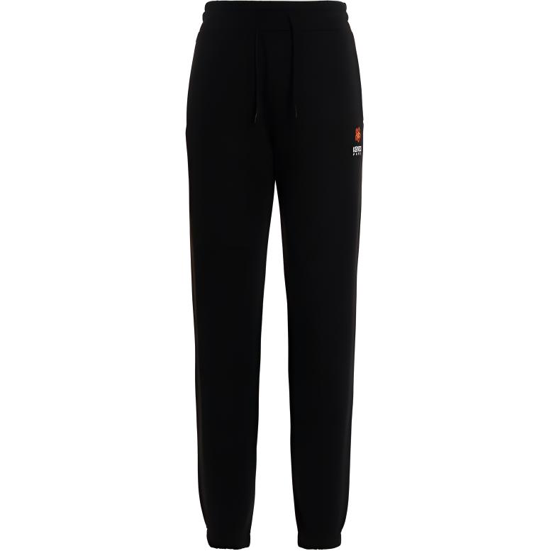 (Women) KENZO SS23  Black Logo Print Straight-Leg Sweatpants. FD52PA7114MF99J