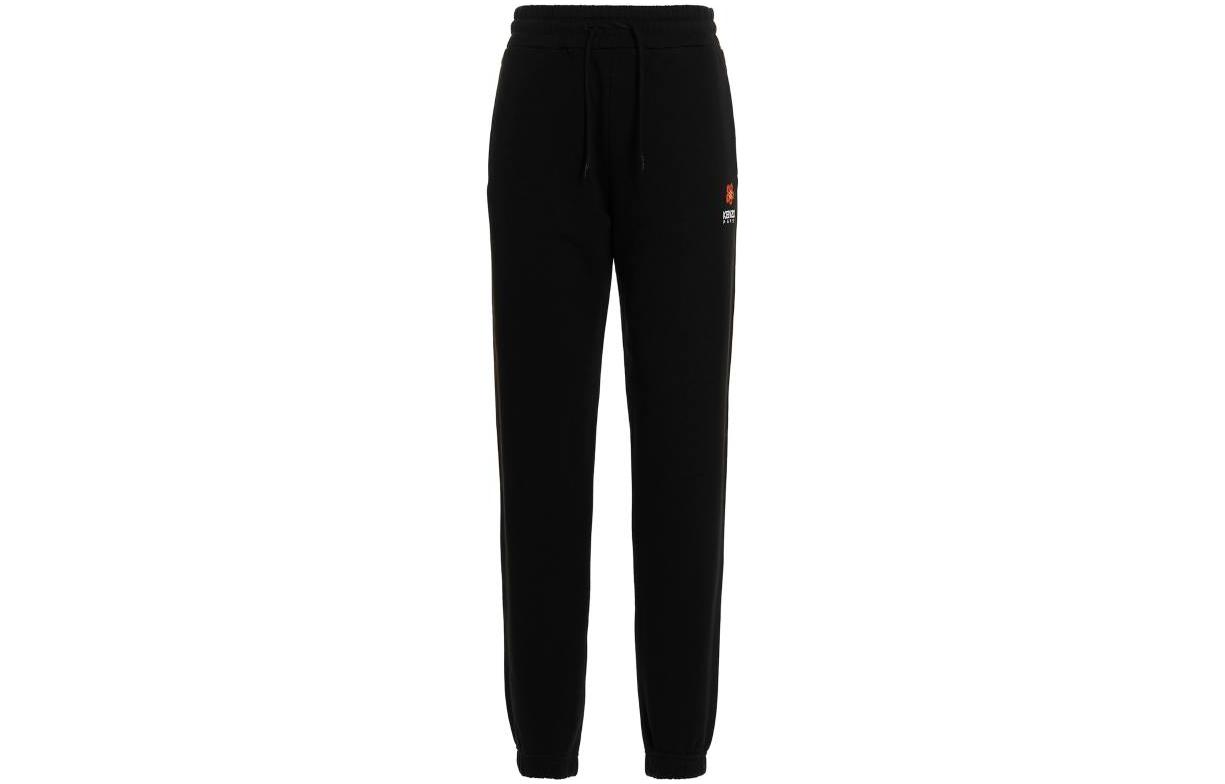 Order (W) 겐조 SS23 블랙 로고 프린트 스트레이트핏 스웻팬츠. FD52PA7114MF99J