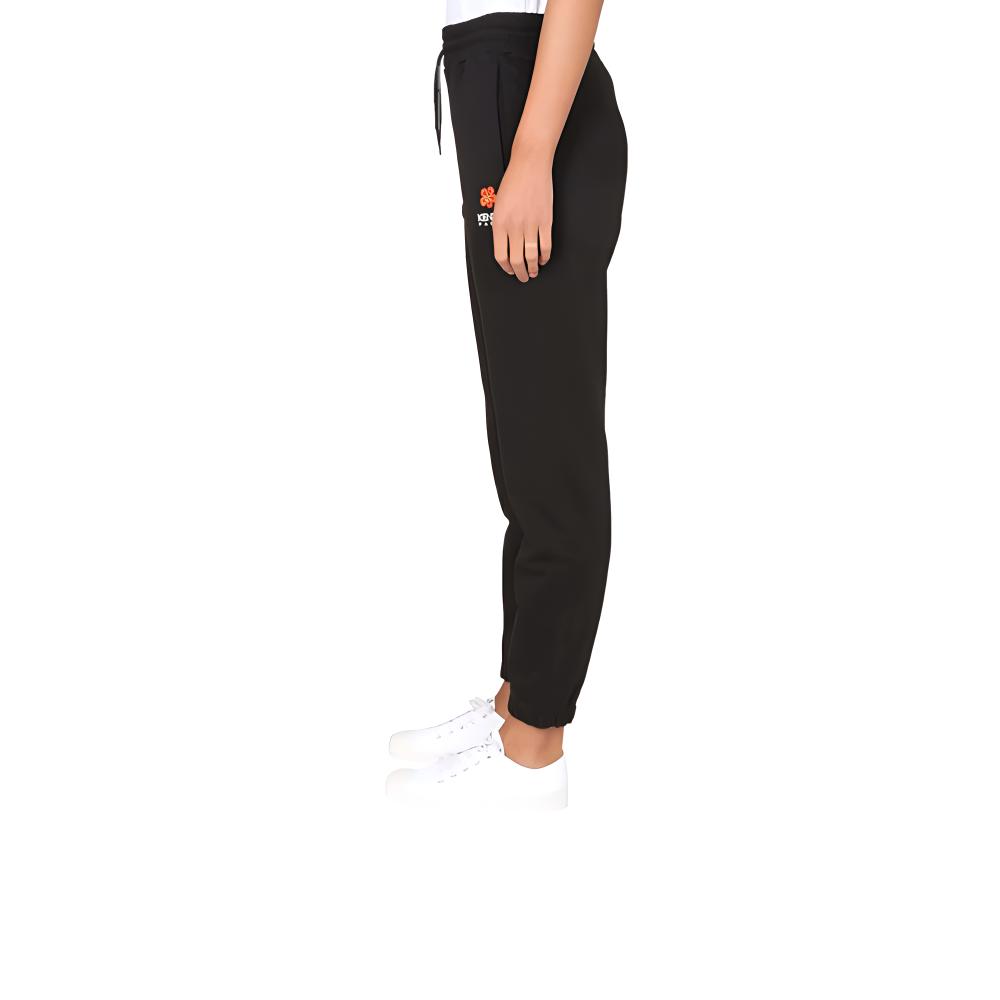 Details for (W) 겐조 SS23 블랙 로고 프린트 스트레이트핏 스웻팬츠. FD52PA7114MF99J