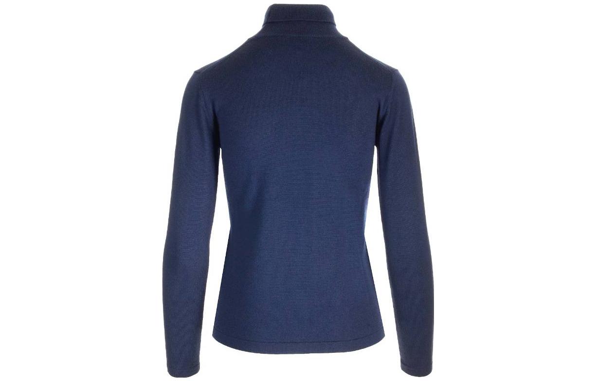 Lookbook (Women) KENZO SS23  Blue Patterned High-Neck Long-Sleeve Sweater. FD62PU4193BA-77