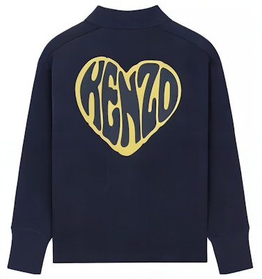 (W) KENZO SS23 蓝色心形标志印花V领开衫. FD62SW0864ME-77 Lookbook (W) KENZO SS23 蓝色心形标志印花V领开衫. FD62SW0864ME-77