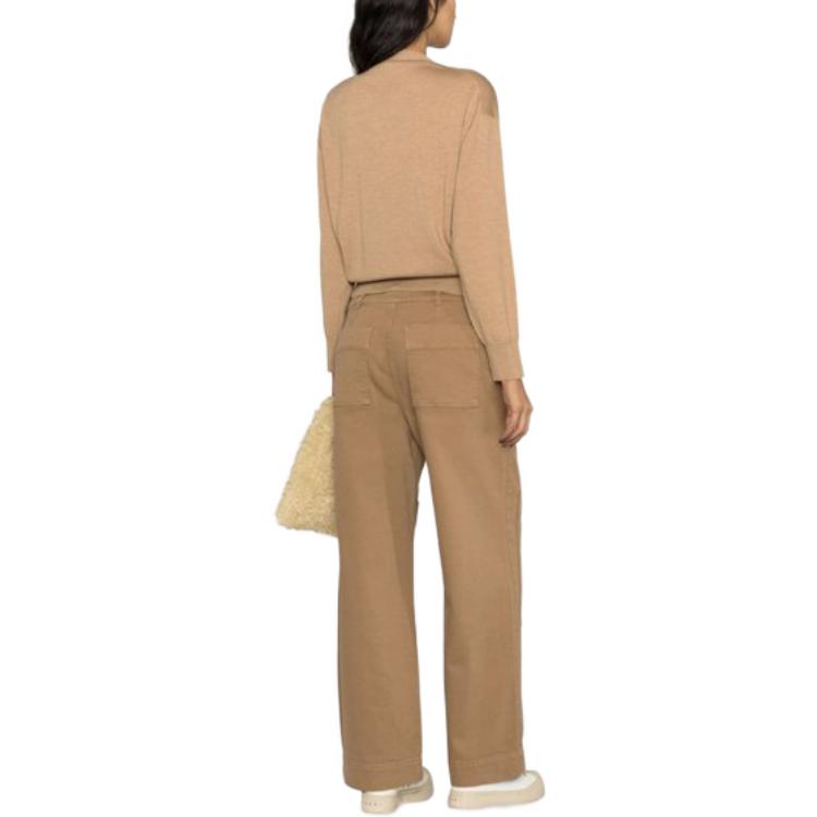 Purchase (W) Cárdigan Marrón KENZO SS23 con Escote en V y Botones, Logo con Insignia. FD52CA3833LB87