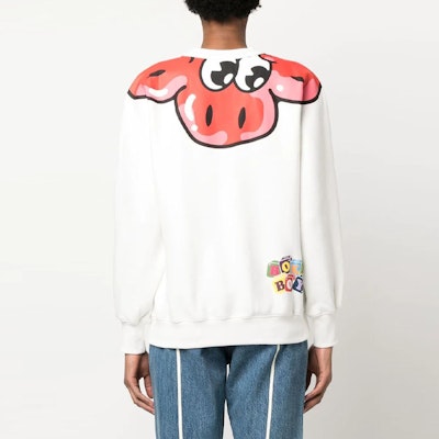 (W) KENZO SS23 Sudadera Blanca Cuello Redondo Diseño Gráfico de Dibujos Animados. FD52SW6574MB-02 Shop (W) KENZO SS23 Sudadera Blanca Cuello Redondo Diseño Gráfico de Dibujos Animados. FD52SW6574MB-02