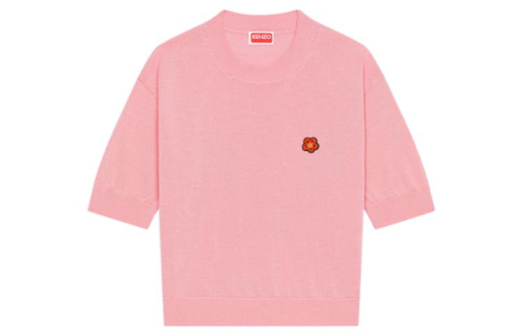 Order (W) KENZO SS23 刺繡粉色針織圓領T恤 FD52PU3833LB-30